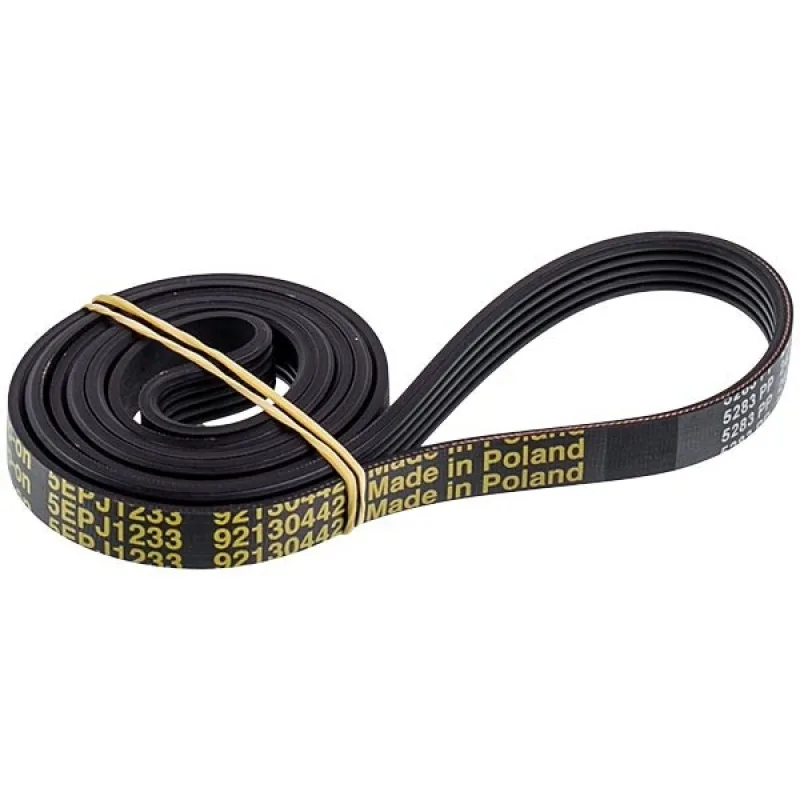 Ремінь для пральної машини 92130442 Optibelt 1233J5 EPJ чорний