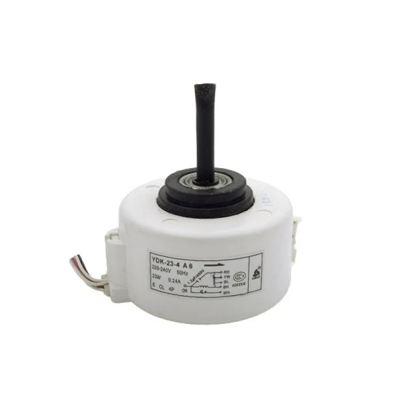 Мотор вентилятора блоку для кондиціонера Beko 9197600081 YDK-23-4 A6 23 Вт 240 В 0.18A, шток 38x8 мм (проти год. стрілки)