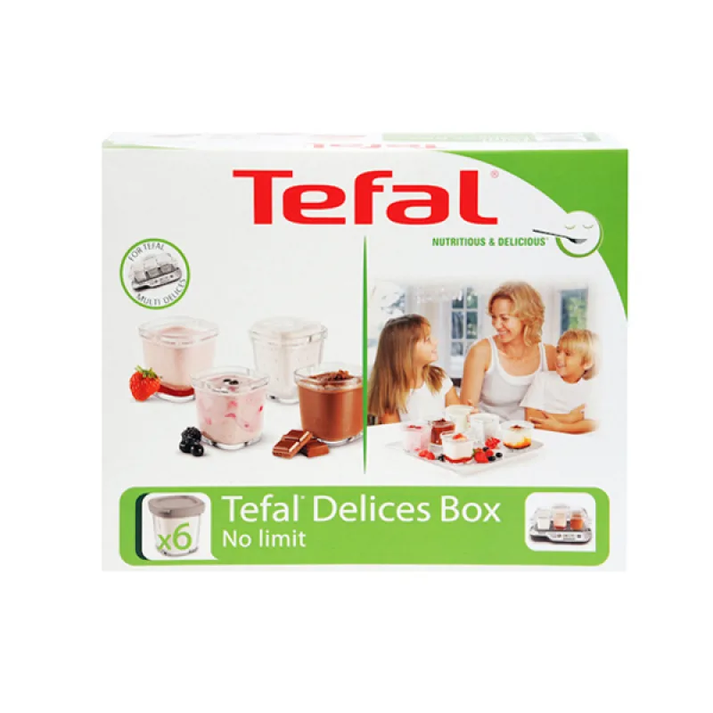 Jar set for Tefal yogurt maker XF1001E1, 6 pcs