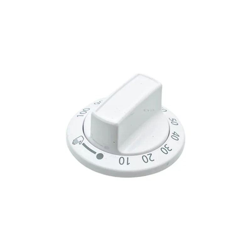 Timer knob for Beko cooker 250315038, white