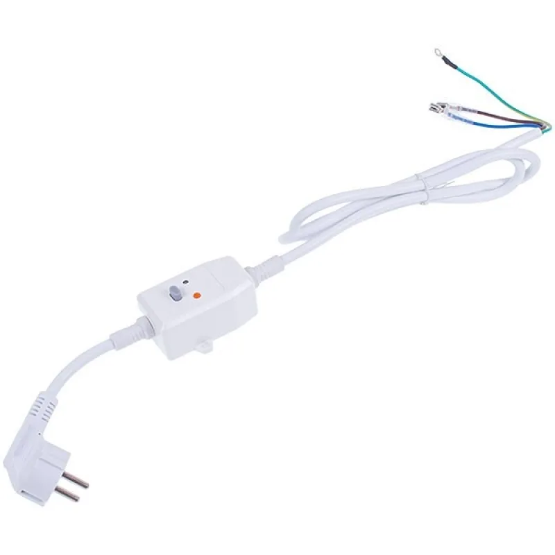 Power cord with RCD 30mA for Ariston water heater, 1100 mm