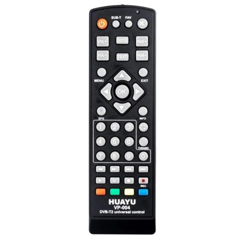 Пульт універсальний для DVB-T2 тюнерів Huayu RM-D1258 (VP-004)