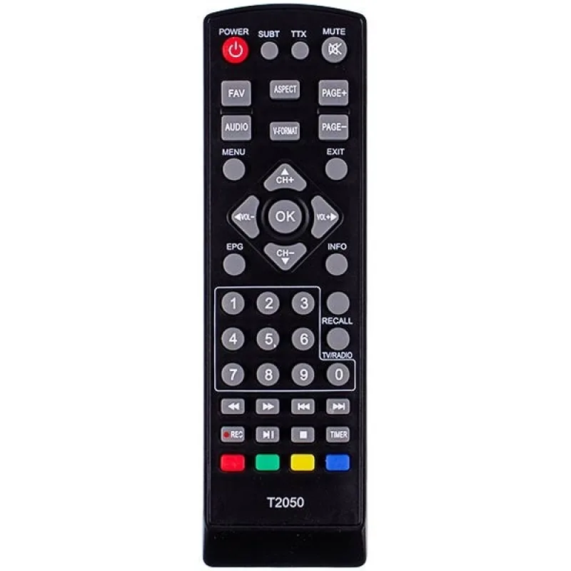 Пульт дистанційного керування для DVB-T2 Romsat T2050 (HQ)