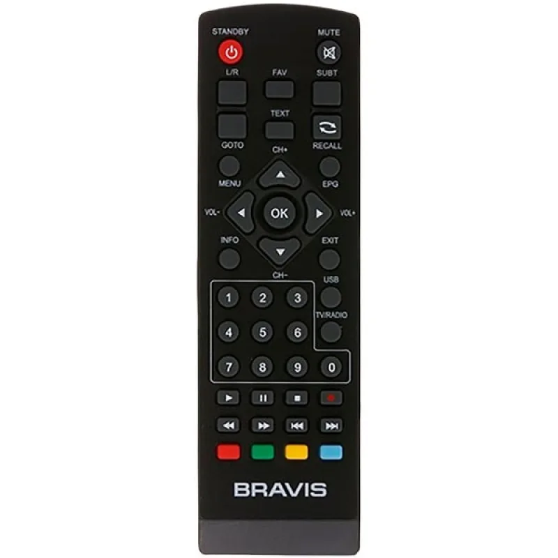 Пульт дистанційного керування для DVB-T2 Bravis STB-1108