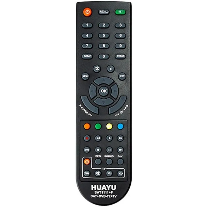 Пульт універсальний для SAT и DVB-T2 тюнеров Huayu RM-SAT1111+