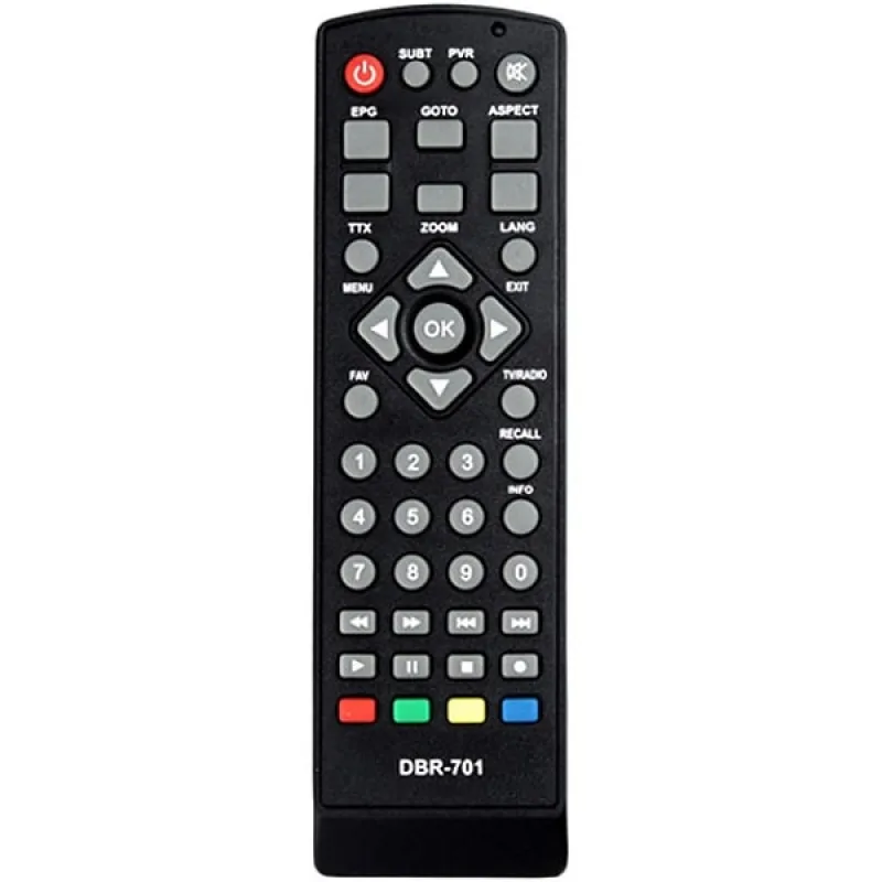 Пульт дистанційного керування для DVB-T2 MDI DBR-701