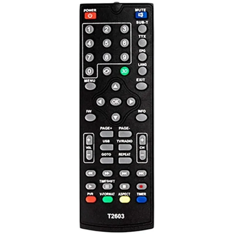 Пульт дистанційного управління для DVB-T2 Sky Vision T2603
