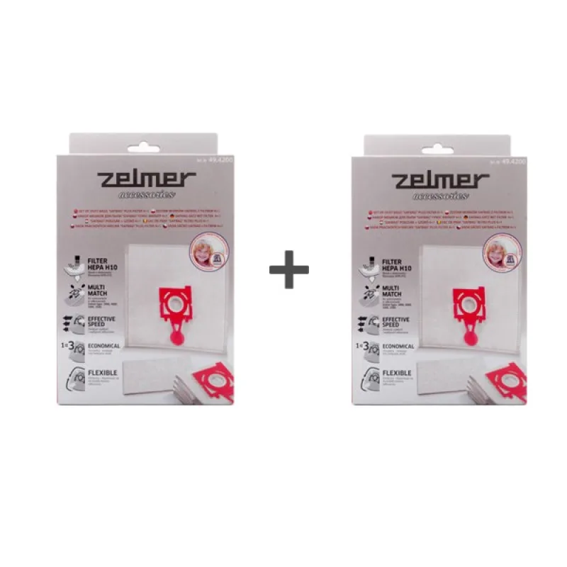 Набір мішків "SAFBAG" + фільтр для пилососа Zelmer/Bosch ZVCA300B