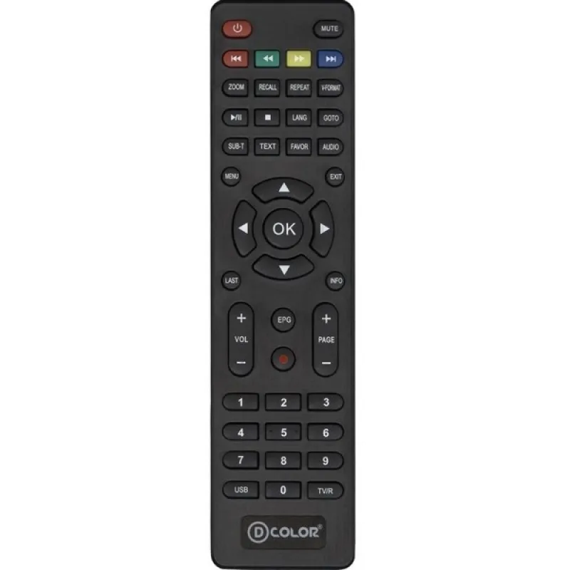 Пульт дистанційного керування для DVB-T2 D-Color DC1302HD (DRC-5)
