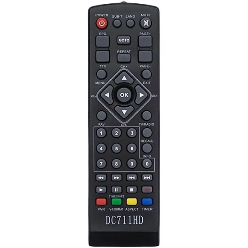 Пульт дистанційного керування для DVB-T2 D-Color DC711HD