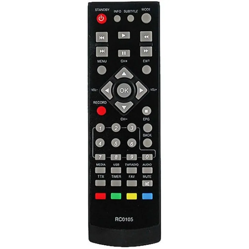 Пульт для цифрового телевізійного ресивера (DVB-T) BBK RC0105