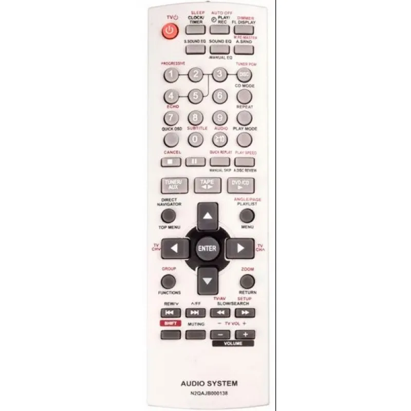 Пульт дистанційного керування для музикального центру Panasonic N2QAJB000138