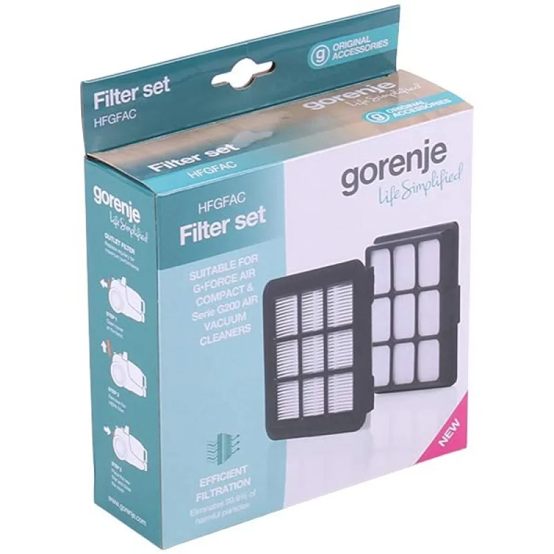 Filter set HFGFAC for vacuum cleaner Gorenje 732742