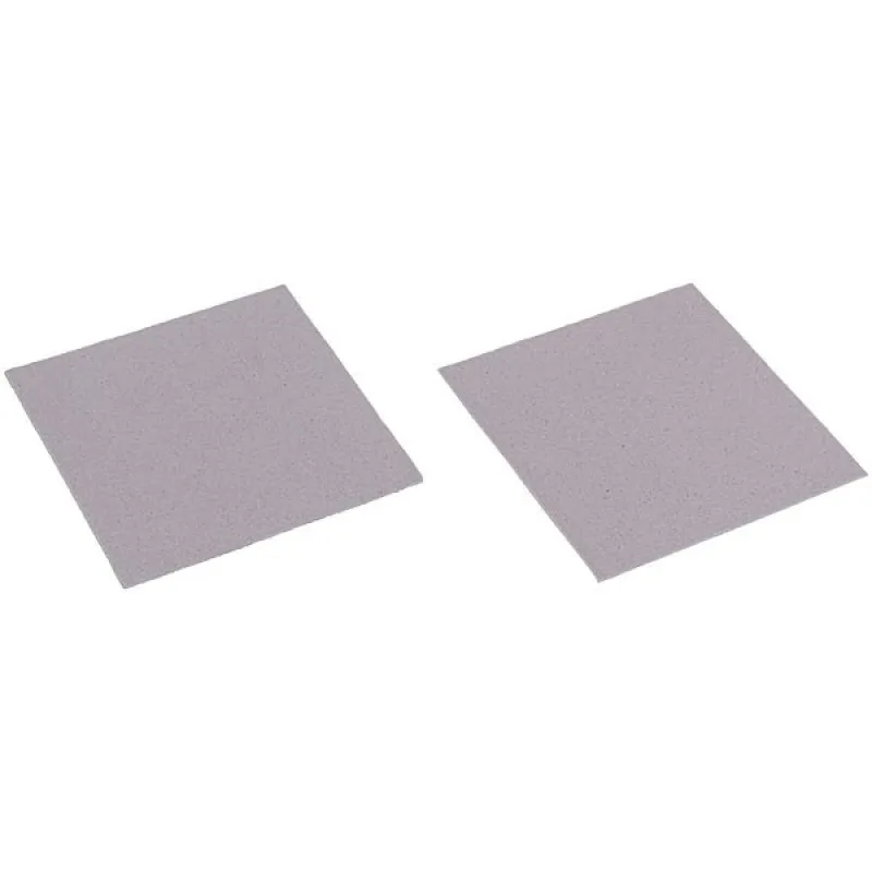 Universal mica plate 15x15 cm for microwave oven, 2 pcs