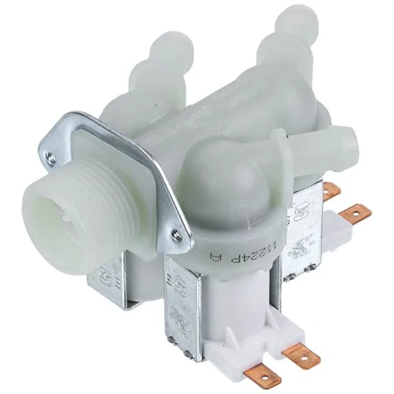 Water inlet valve for Whirlpool, Miele washing machine, 3WAY/180/10.5 mm