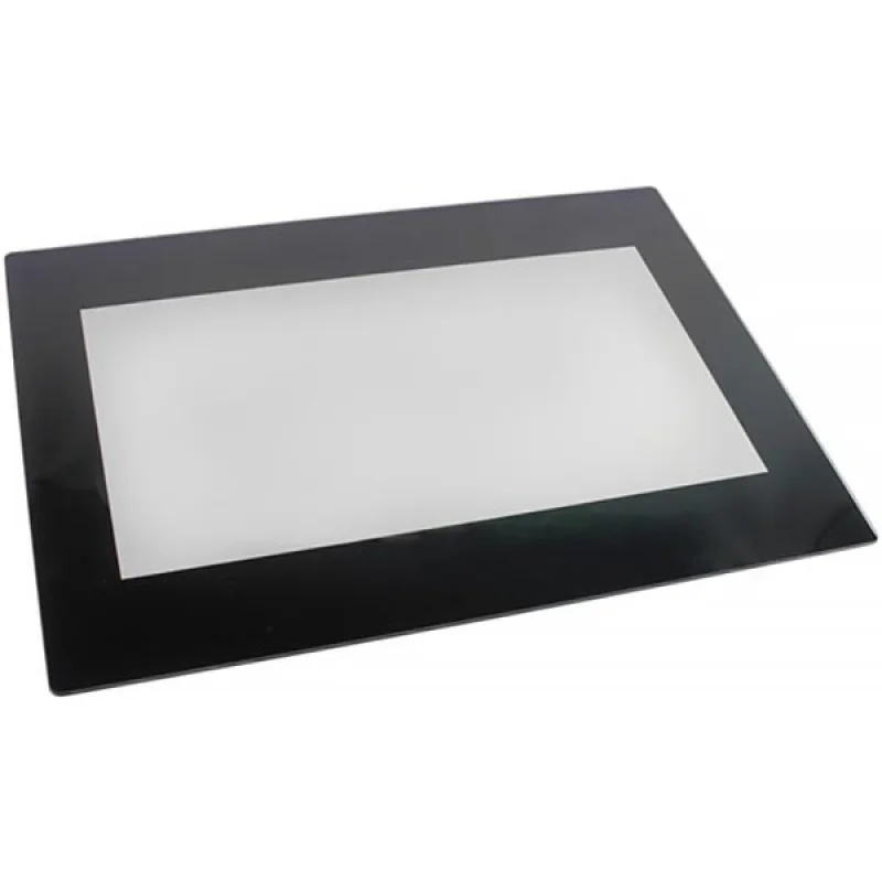 Внутрішнє скло дверей 530x395mm з кронштейнами C00142926 для духовки Ariston