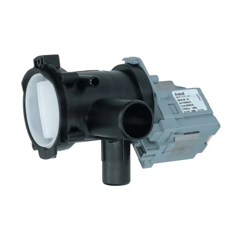 Помпа (насос) для пральної машини Bosch 00141896 Askoll (в зборі) 30 Вт М50 (контакти спарені спереду, на 3 засувки)