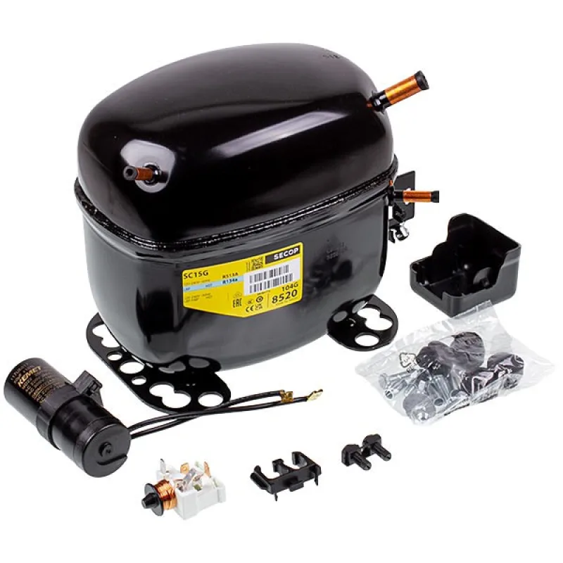 Компресор для холодильника SECOP (DANFOSS) SC15G (195B0050) R134a 260W (з пусковим реле 117U6005 )