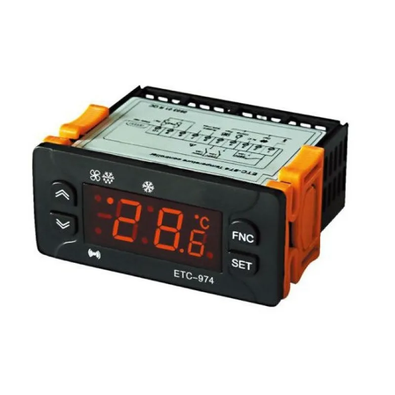 Контролер Elitech ETС-974 (мікропроцесор 2 датчика) 220 В 8A