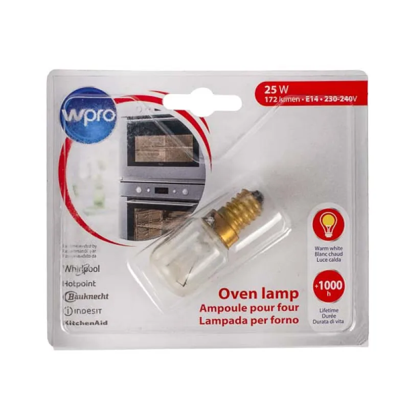 Lamp E14 25 W for Bosch Electrolux Gorenje oven