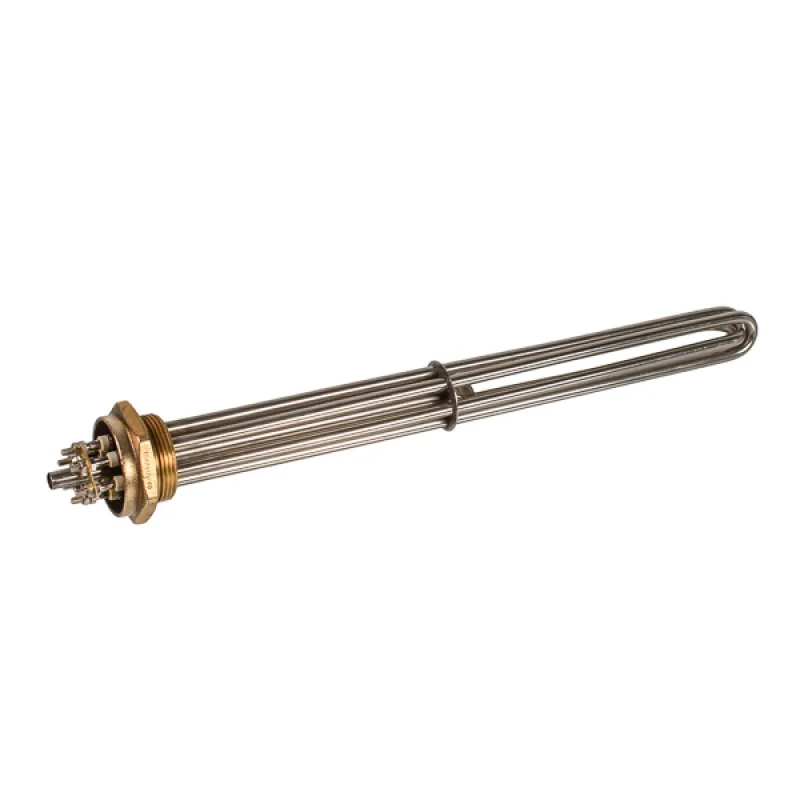 Блок тенів 12 кВт 220V (нержавіюча сталь) L=395mm гайка 1 1/2" (48mm) для електричного котла SANAL