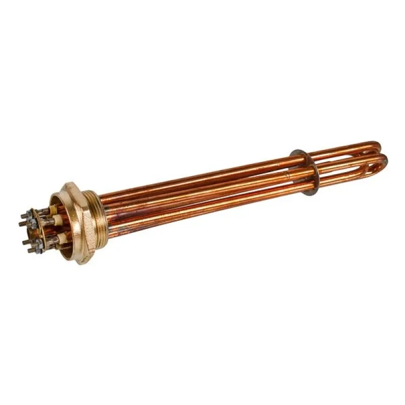 Блок тенів 6 кВт 220-380V мідний L=295mm гайка 1 1/2" (48mm) для електричного котла Balcik