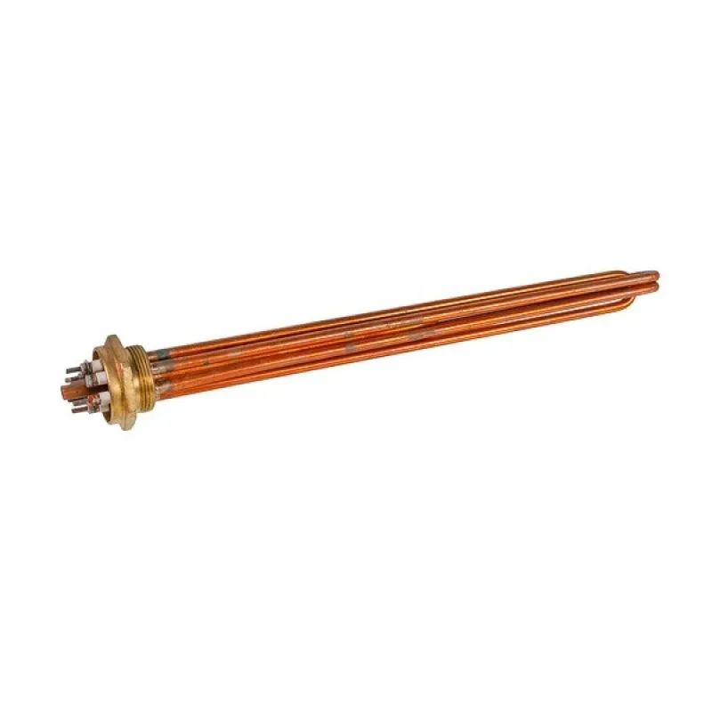 Блок тенів 12 кВт 220V мідний L=435mm гайка 1 1/2" (48mm) для електричного котла Balcik