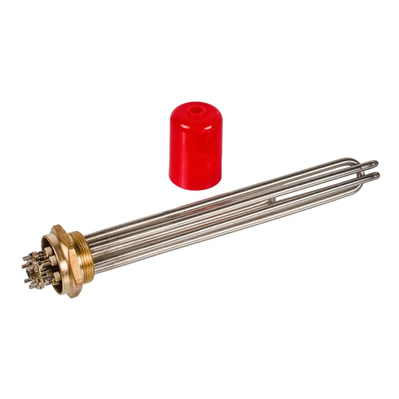 Блок тенів 9 кВт 220V (нержавіюча сталь) L=385mm гайка 1 1/2" (48mm) Kawai для електричного котла