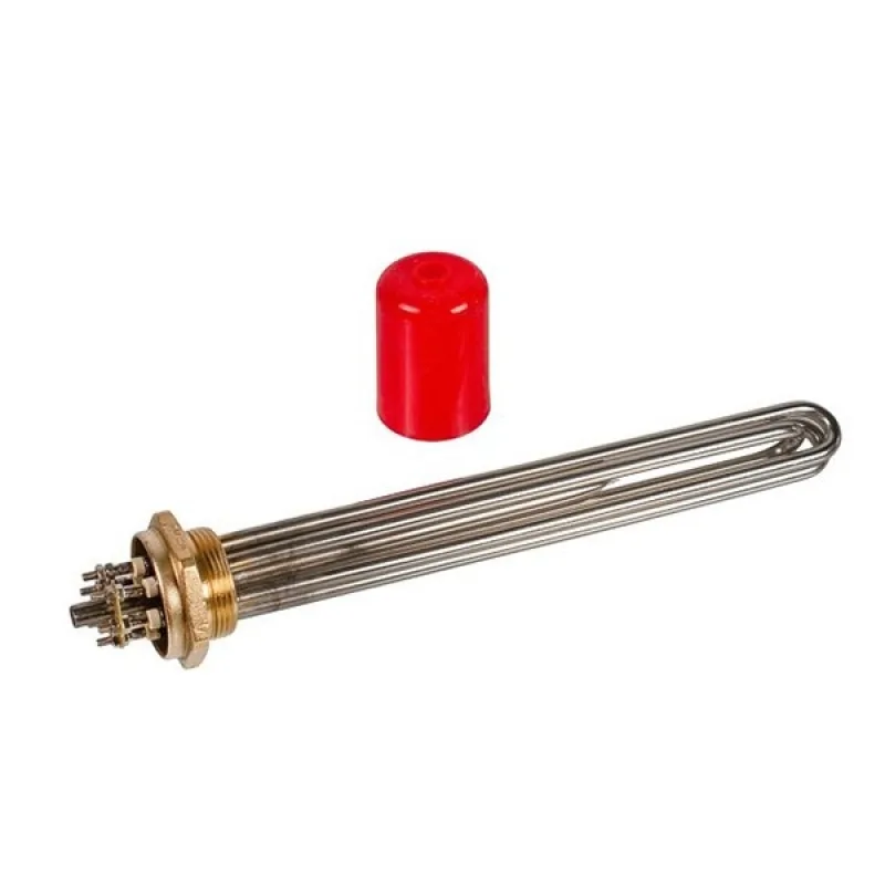 Блок тенів 5 кВт 220V (нержавіюча сталь) L=190mm гайка 1 1/2" (48mm) для електричного котла SANAL