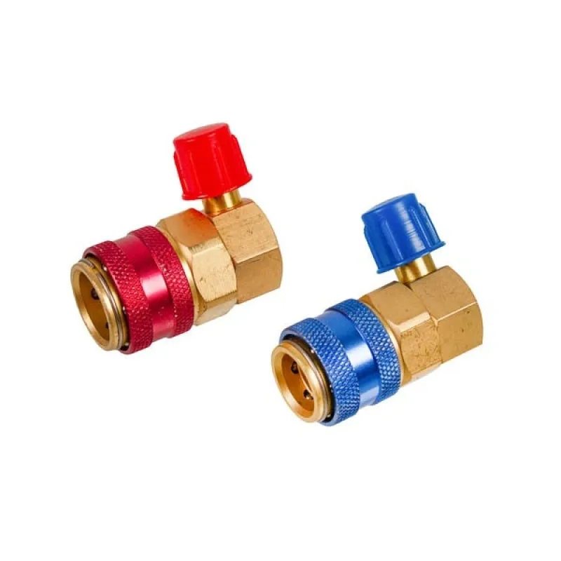 Заправні муфти QC-12A для автокондиціонера, 1/4 дюйма, 2 шт