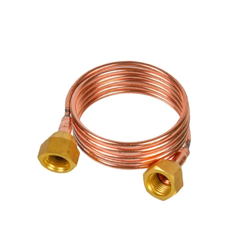 Capillary tube with 1/4 inch nut for TXV and pressure switch, 1000 mm
