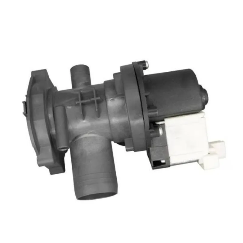 Помпа (насос) для пральної машини Indesit C00089668 (в зборі) (контакти спарені ззаду, на 3 саморізи)