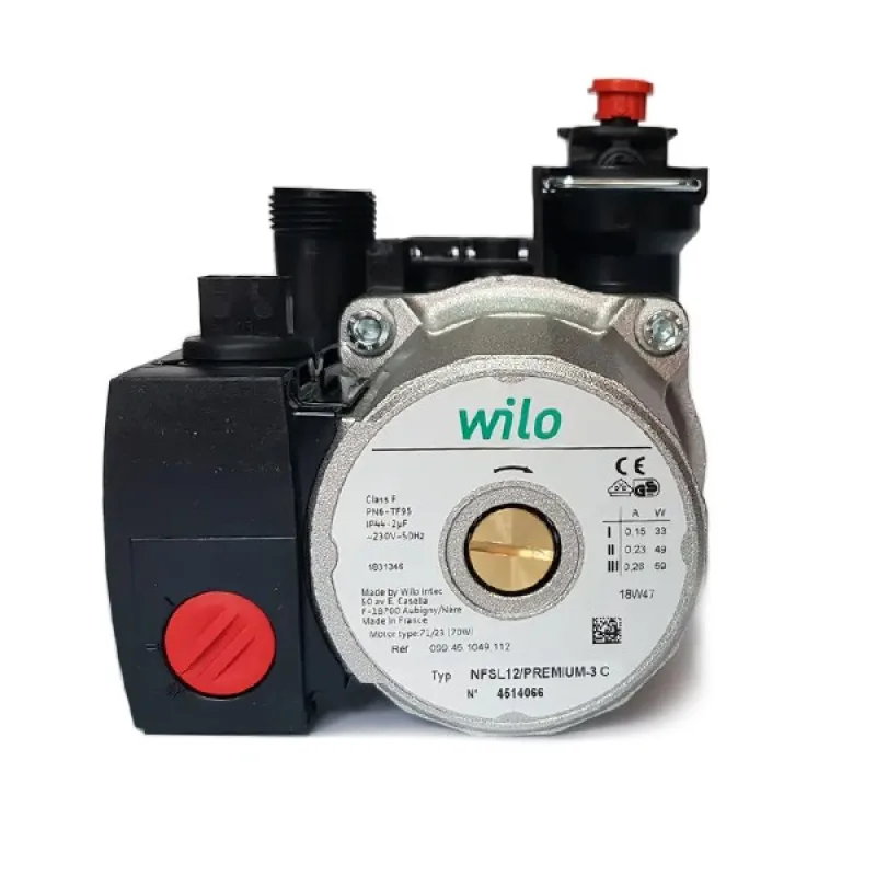 Насос циркуляційний у зборі Wilo NTFSL12/PREMIUM-3C 59 Вт для газового котла Ariston TX, Microgenus Plus 24 RFFI, Egis 24 CF/FF 65103096