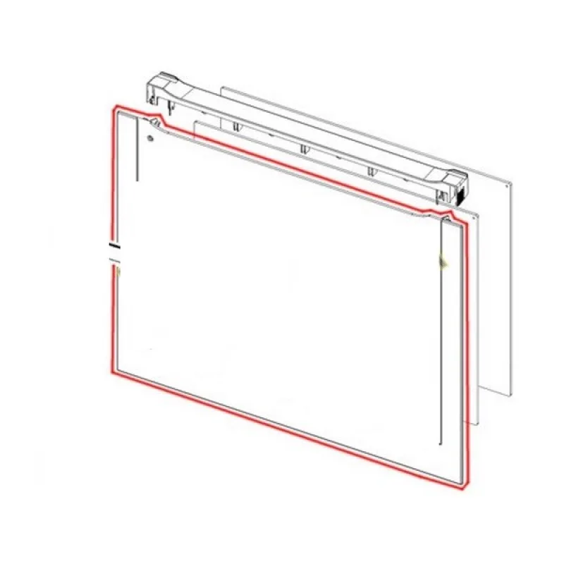 Bosch 00717503 Зовнішнє скло дверей 461x594mm для духовки