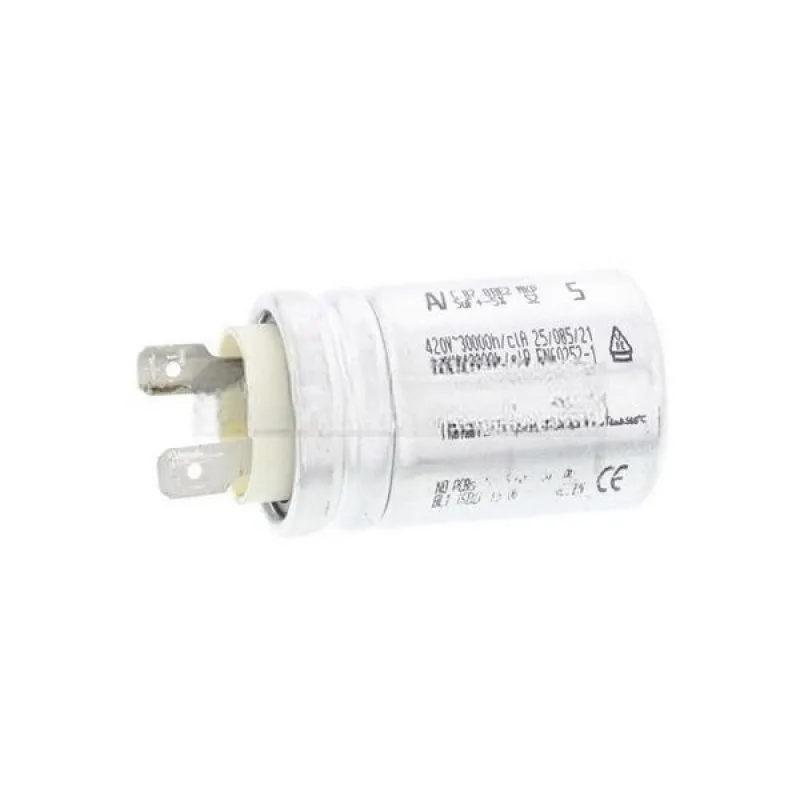 Пусковий конденсатор для пральної машини Electrolux 23203862 5uF 420V 52x30mm (2 клеми)