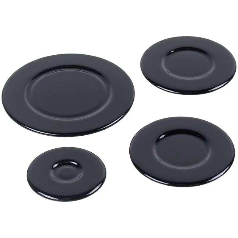 Burner cap set 100/75/55 mm for gas cooker, 4 pcs