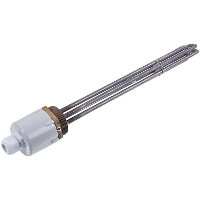 Блок тенів для електричного котла 9 кВт 220V (нержавіюча сталь) L=380mm гайка 2&apos&apos Kawai