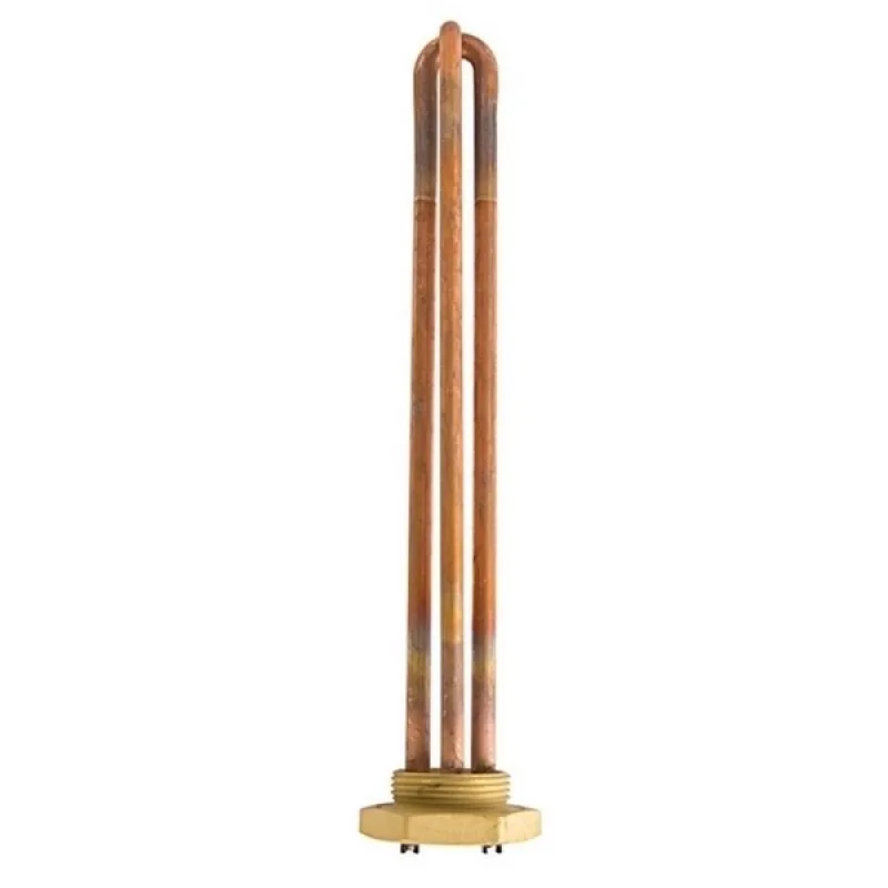 Тен для бойлера Kawai 1400W (мідний) L=280mm, гайка 1 1/4&apos&apos