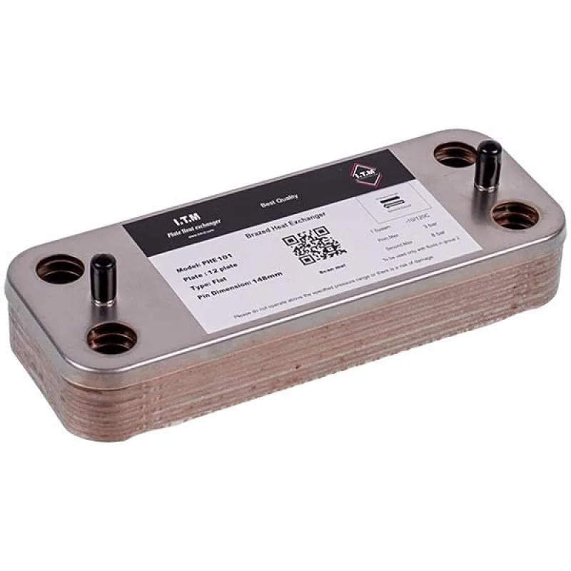 DHW plate heat exchanger 12 plates for gas boiler 17B1901200
