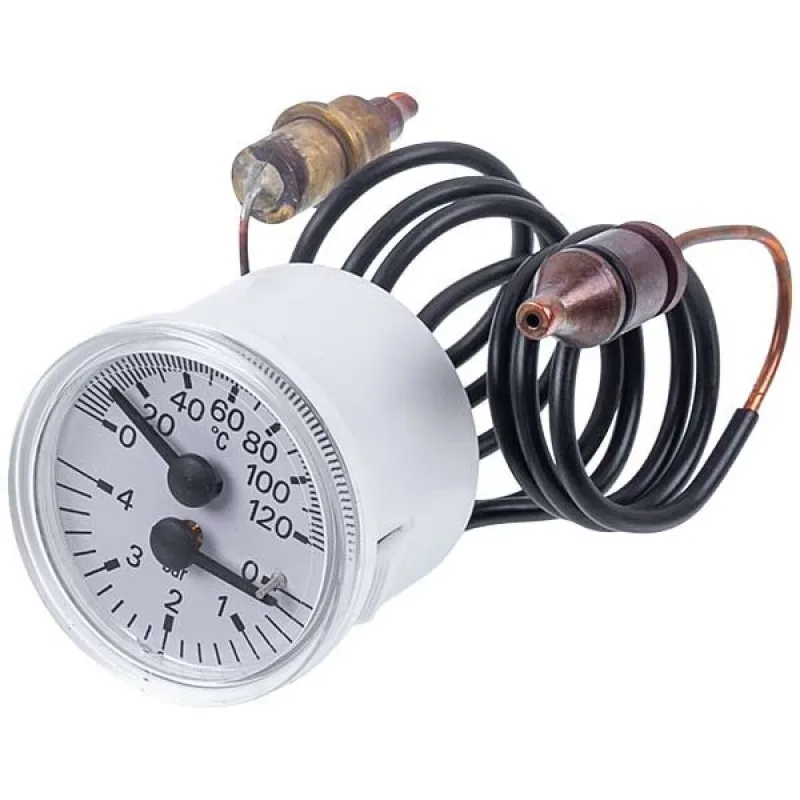 Temperature and pressure gauge for gas boiler Viessmann 7825530, 0-4 bar