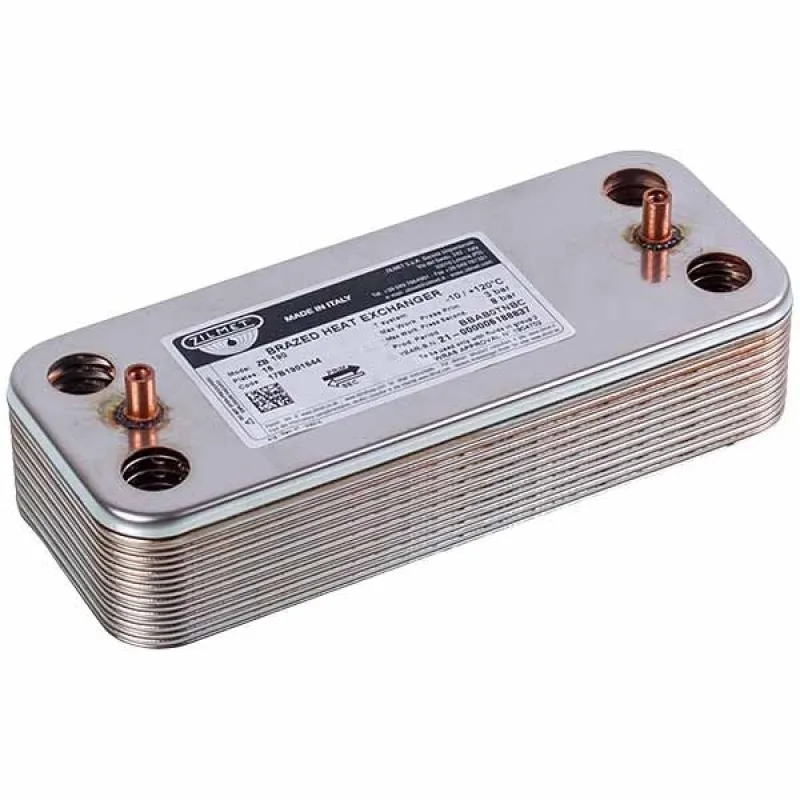 Теплообмінник пластинчастий ГВП Zilmet (16 пластин) для газового котла Ariston 17B1901644