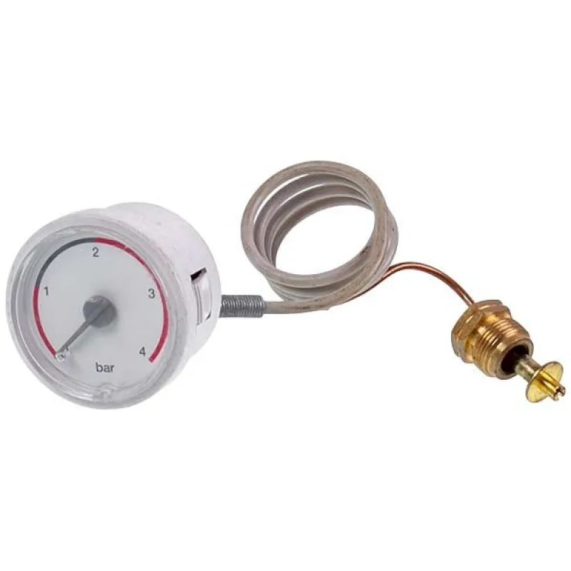 Манометр 0-4 бар для газового котла Hermann Habitat, Micra 2, Italtherm City Basic/Plus, Tiberis Oberon, Atlas 48002353