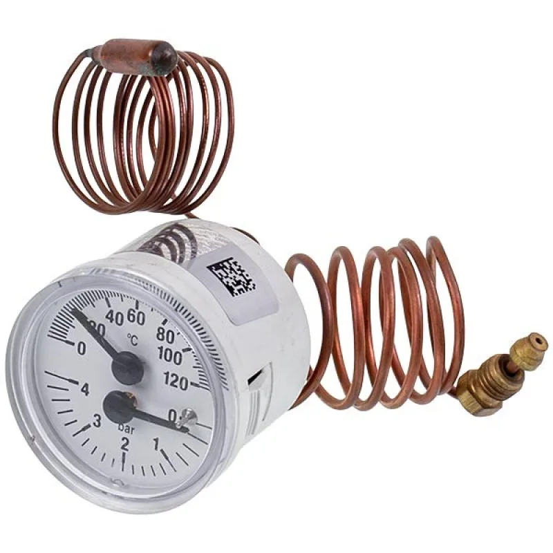 Термоманометр 0-4 бар 0-120 °C для газового котла ECA