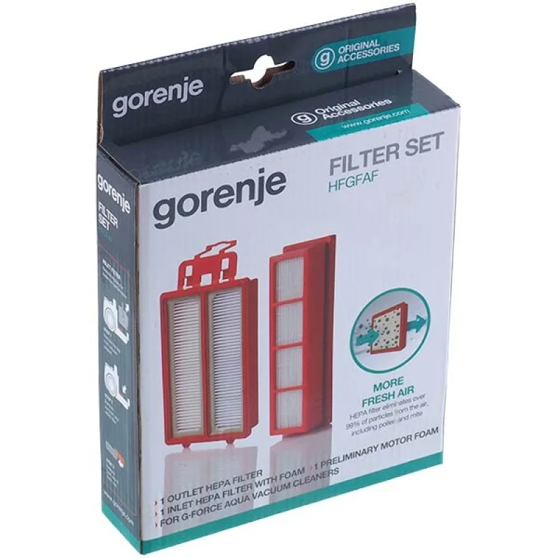 Набор фильтров HEPA HFGFAF для пылесоса Gorenje 731228