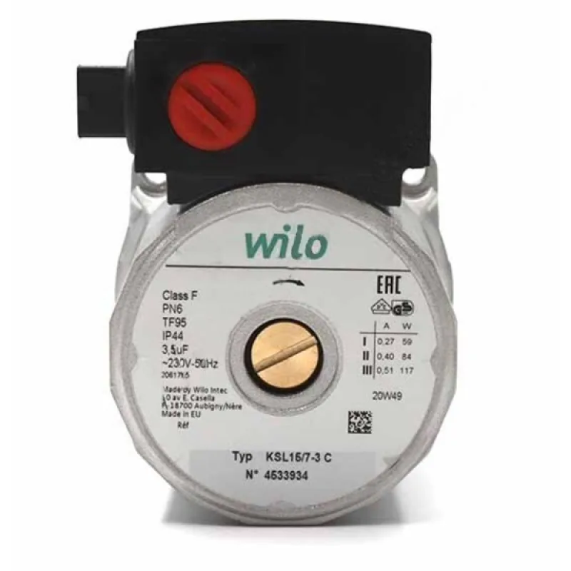 Насос циркуляційний Wilo KSL 15/7-3C 117 Вт D=21 мм для газового котла
