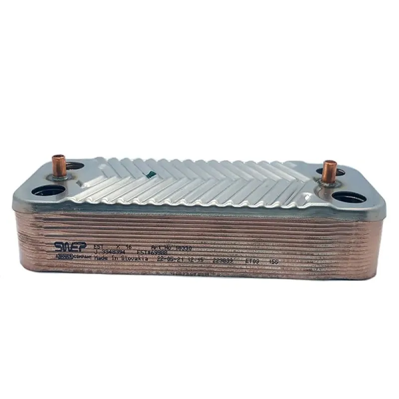 Теплообмінник пластинчастий ГВП Swep (14 пластин) для газового котла Viessmann Vitopend 100-W WH1B, A1JB 7825534