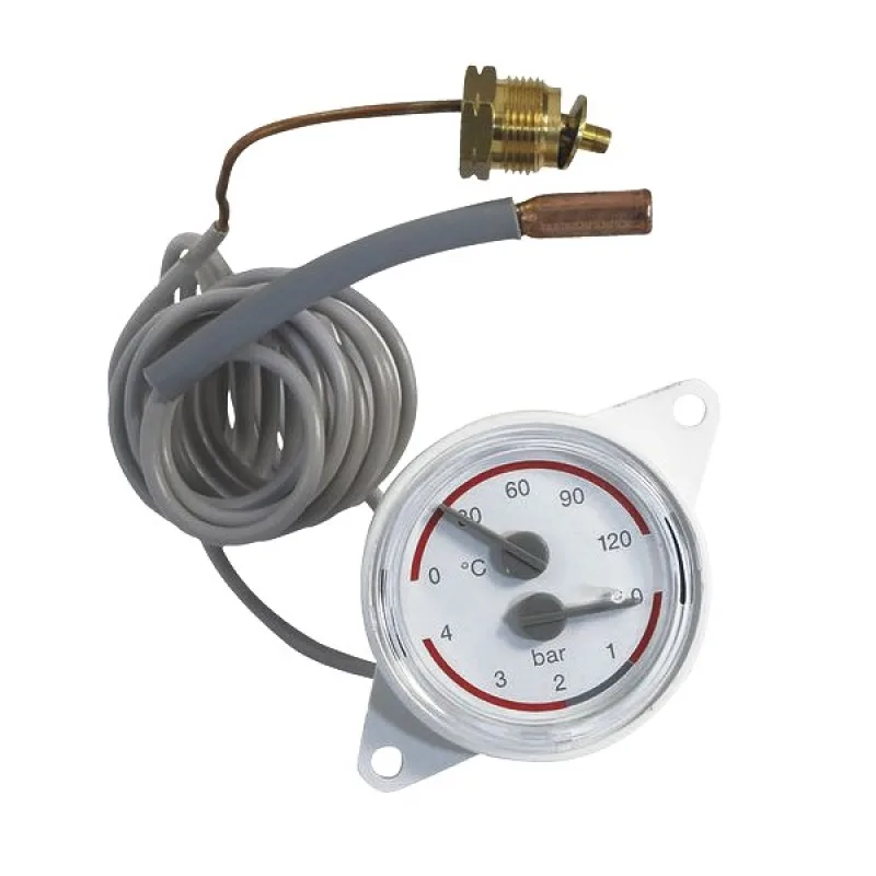 Термоманометр 0-4 бар 0-120 °C для газового котла Hermann Habitat 2, Micra 2, Supermicra, Supermaster H047006226