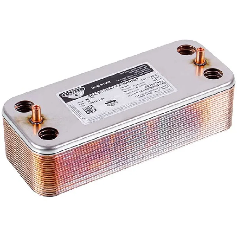 Теплообмінник пластинчастий ГВП Zilmet (20 пл.) для конденсаційного котла Viessmann Vitodens 100 WB1B, WB1C 35 кВт 7828746
