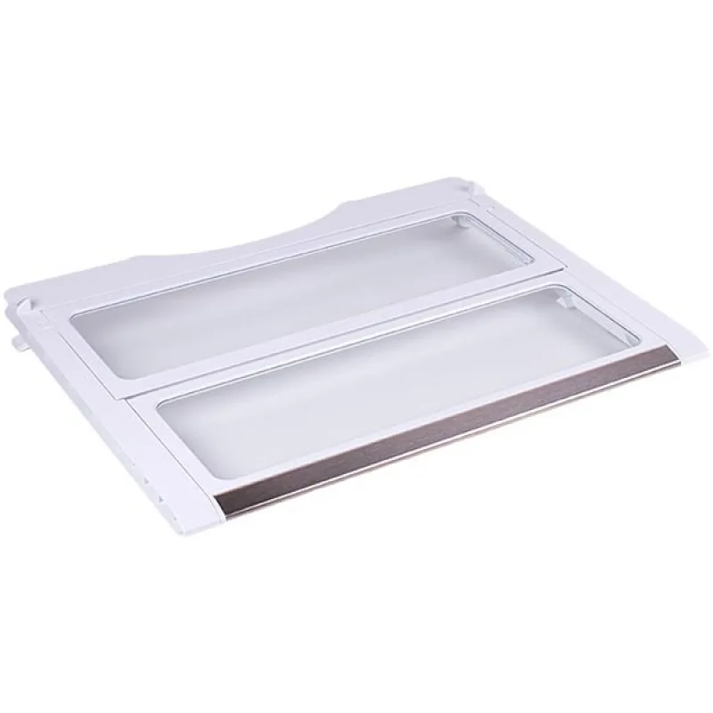 Полиця фреш-зони (розсувна) для холодильника Samsung DA97-07830A 483x370mm (скляна, з обрамленням)