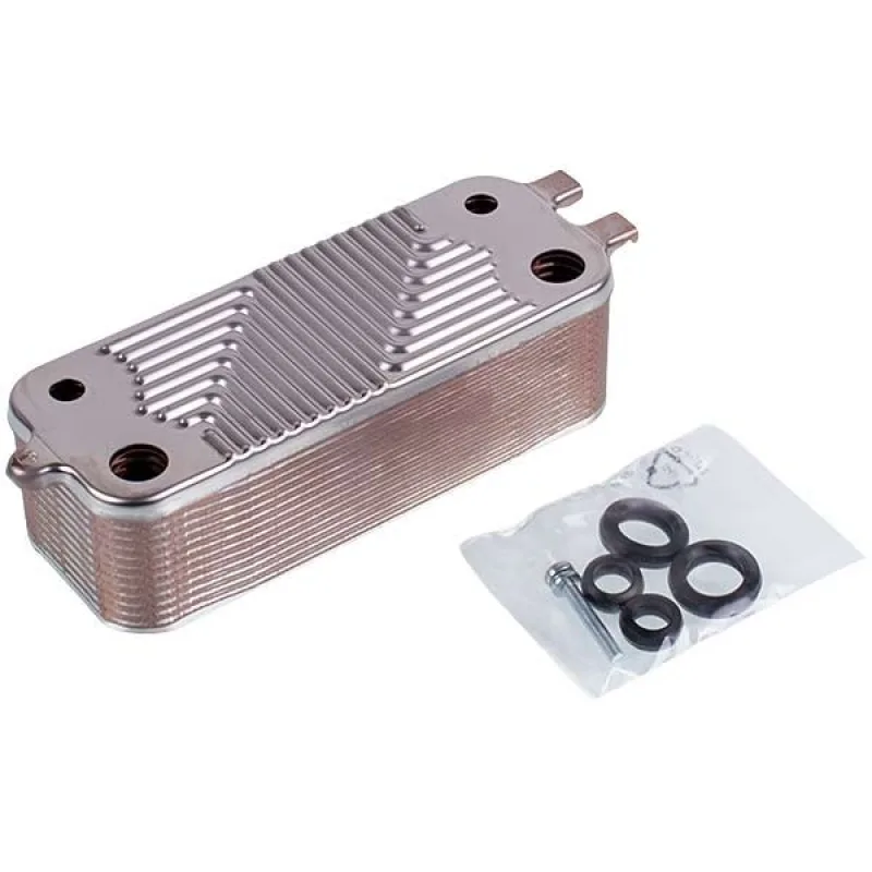 DHW plate heat exchanger for Buderus/Bosch boiler 87186429490, 26 plates
